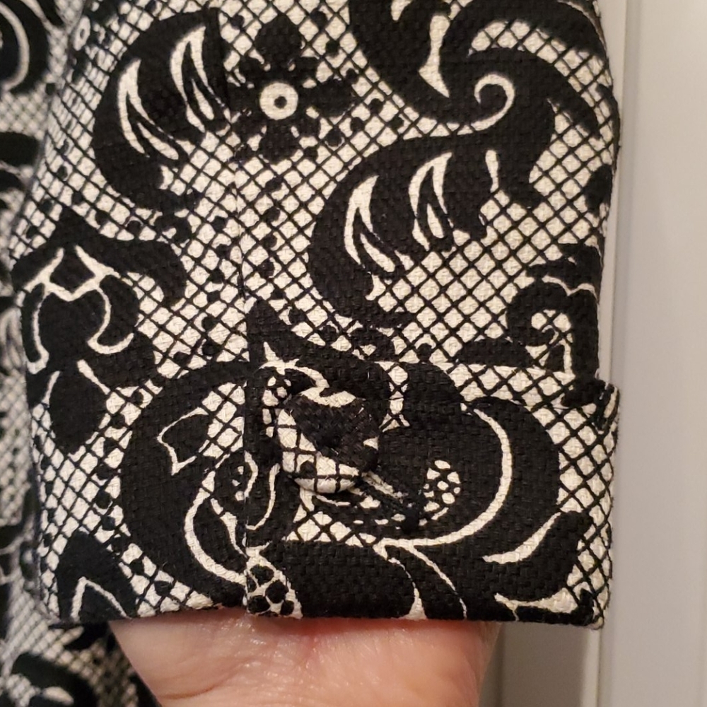 Talbots 4p Petite Jacket Damask Pattern, Classic … - image 8